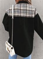 Chaqueta vaquera de manga larga para mujer, camisa a cuadros con botones, Tops de otoño e invierno - details 19