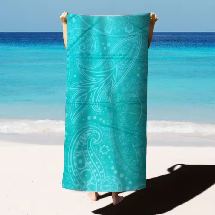 Toallas de playa de microfibra, toalla absorbente súper suave para nadar de secado rápido para natación, deportes, playa, Camping, gimnasio, - 1