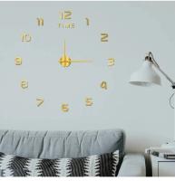 Reloj de pared grande de diseño moderno a la moda, relojes de cuarzo 3D DIY, pegatinas de espejo acrílico, decoración del hogar para sala de estar - details 7