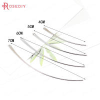 20 piezas, 4CM, 5CM, 6CM, 7CM, barra curva de latón chapada en oro, colgantes, accesorios de joyería Diy, accesorios para pendientes, venta al por mayor - details 9