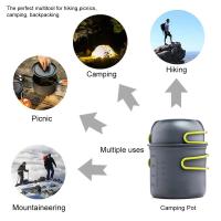 Utensilio de cocina para acampar y carretera, juego de villa ultraligero para exteriores, con cuchara plegable, tenedor, equipo de viaje para senderismo - details 1