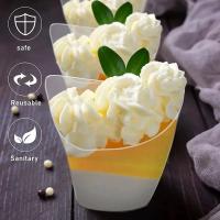 Copas de Postre de Plástico Desechables 20/40PCS100ML Ideal para Cumpleaños, Fiesta de Navidad, Helado en Casa Vajilla de Cena Desechable - details 1