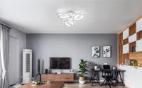 Lámpara de Techo LED Goeco 40W Iluminación Blanca Fría Moderna 3 Cabezas de Pétalos - details 0
