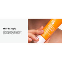 To apply, use fingers &apply a liberal amount to face & neck 15 mins before sun exposure.