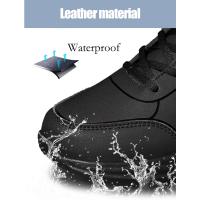 Zapatillas de deporte de cuero de alta calidad para hombre, zapatos informales impermeables, zapatillas ligeras para correr al aire libre, Tenis deportivos, zapatos planos masculinos - details 4