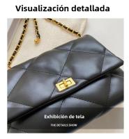 Bolso de cadena de moda con diseño de nicho para mujer 2025 Nuevo bolso cruzado de moda de primavera/verano Bolso cuadrado pequeño de un solo hombro con textura de alta calidad - details 2