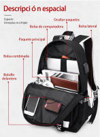 Mochila informal luminosa de gran capacidad, Mochila de tela Oxford, mochila escolar informal, bolsa de viaje al aire libre, moda - details 3
