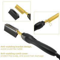 Peine Eléctrico para Alizar el Cabello Plano, Anti-Escaldante, Portátil Certificado CE - details 4