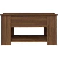 Mesa de centro, mesa auxiliar, consola lateral, salón, sofá, sala de estar, cafetería, muebles, mobiliario, madera contrachapada blanca, 79x49x41 cm - details 42