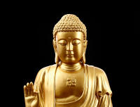 Adorno de Amitabha para uso doméstico, que ofrece a la sala de estar, recibiendo la Montaña del Espíritu de Buda, el Gran Shakyamuni los Tres Tesoros - details 1