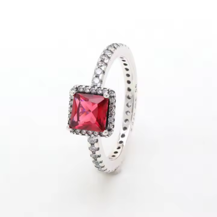 Anillo de Plata de Ley 925 con Encanto de Líneas Brillantes Diseño de Estrella, Luna, Flor para Mujer, Joyería de Boda - 1