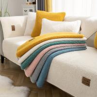 Elegante Cubierta de Sofá de Vellón Sherpa Duradera, Amigable con Mascotas, Antideslizante - details 0