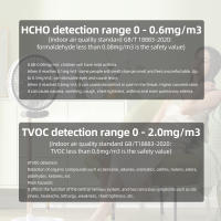 Detector de aire CO2 5 en 1 TVOC HCHO, instrumento de análisis de humedad y temperatura, Monitor portátil de calidad de dióxido de carbono - details 6