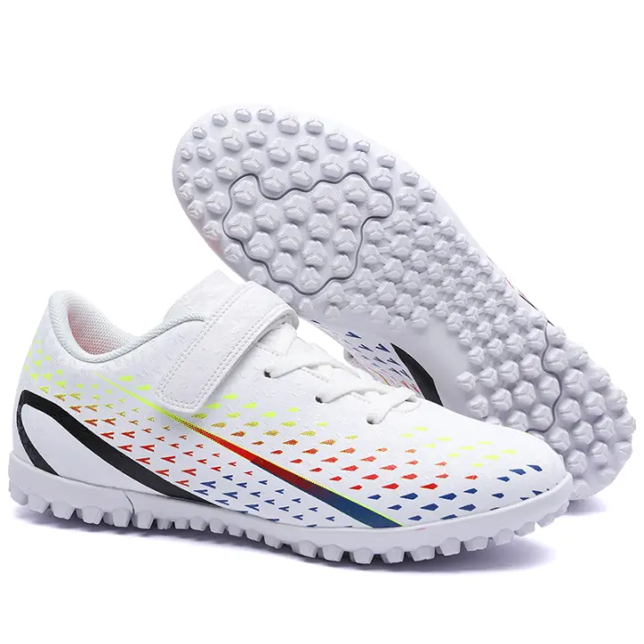 Zapatos de tacos de fútbol para niños y niñas, zapatos de césped de tierra firme, zapatos de fútbol para deportes al aire libre - 1