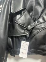 Chaqueta recortada de estilo europeo, chaqueta de cuero genuino roja para espectáculos y desfiles, novedad de 2025 - details 4