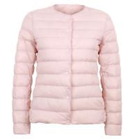 Abrigo de mujer ultra ligero de pluma de pato con tejido mate cálido abrigo a prueba de viento parka chaquetas de down para mujer material de exterior de nylon material de forro de poliamida tipo de botón de cierre - details 10