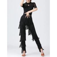Pantalones con Flecos de Múltiples Capas para Mujer 2024 Pantalones de Baile de Color Sólido con Borlas Ropa de Fiesta de Talla Grande - details 5