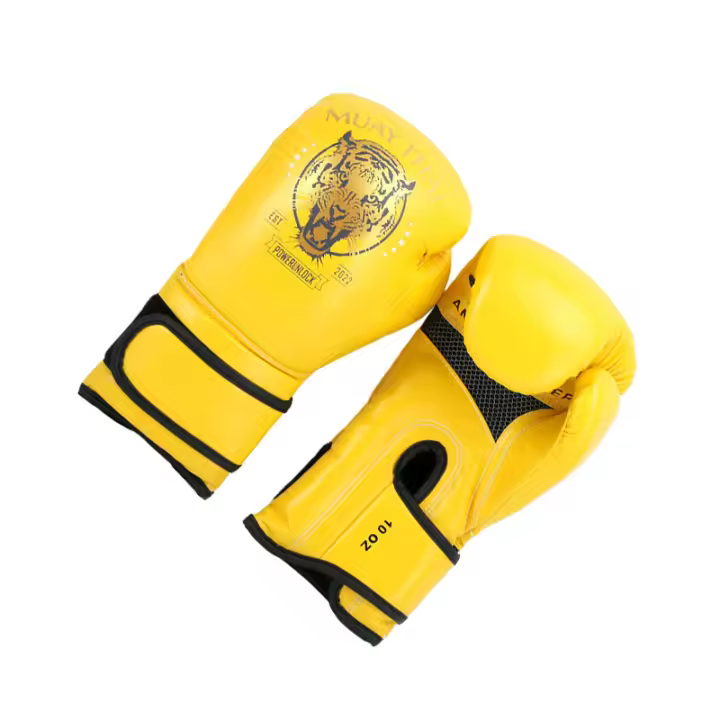 Guantes de boxeo mujer hombre 12 oz MMA niños Sanda muay thai antideslizante carrera entrenamiento protección Equipo - 1
