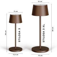 Lámpara LED recargable USB de Mesa Regulable - Larga duración - Luz regulable (Dimmer) con un toque - Casa y restaurante - Protección IP54 - Dorado Oscuro - details 72