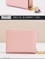 Cartera para mujer estilo corto estudiante versión coreana lindo monedero plegable 2025 nuevo estilo fresco tarjetero cartera Combo - details 9