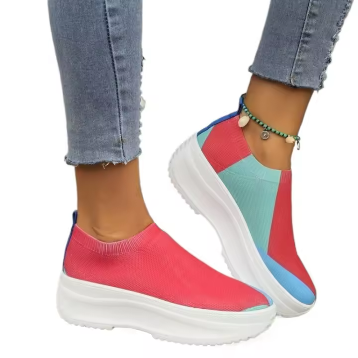 Zapatos sin cordones para mujer, calzado deportivo informal para exteriores - 1
