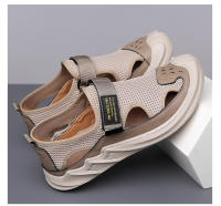 Sandalias de Verano Transpirables para Hombre Zapatos de Punta Versátiles de Moda - details 1