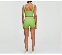 Shorts Deportivos de Cintura Alta para Yoga y Estiramiento Secado Rápido, Transpirable, Material de Nylon - details 5