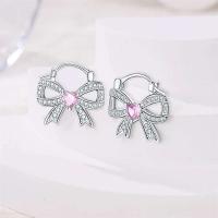 Anillos de pavimentación brillantes de circonita 2025 con lazo de plata pura Original, pendientes para mujer, regalos de joyería de aniversario - details 16