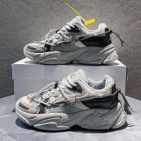 Zapatos deportivos casuales nuevos para mujer, estilo papá, color blanco pequeño, para parejas, 2025 - details 1