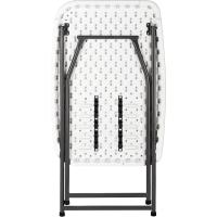 Mesa Plegable Portátil Multifuncional, 84x84x74cm, Cuadrada, Blanca - details 24