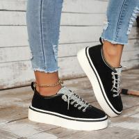 Zapatos informales planos con cordones para mujer - details 2
