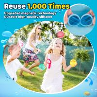 Globos de Agua Reutilizables, Juguetes de Verano para Niños, Bombas de Agua, Bolas de Silicona Suave para Rociar Agua(6 Piezas). - details 1