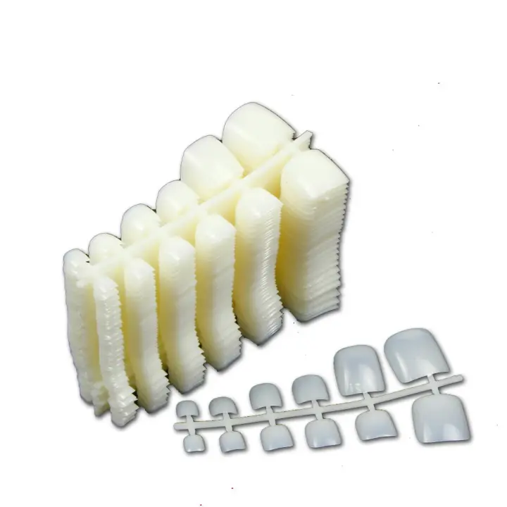 Puntas de uñas postizas artificiales de acrílico Natural, 600 piezas, para decoración de uñas, herramientas de salón DIY - 1