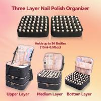Estuche Organizador de Esmalte de Uñas, para 84 Botellas y Lámpara de Uñas - details 4
