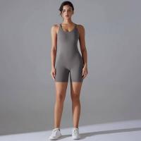 Conjunto de yoga sin espalda para mujer, body de alta elasticidad, ropa deportiva para gimnasio, top corto Fiess, Shockpro - details 35