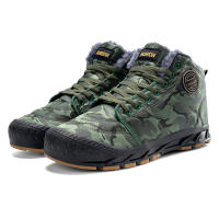 Botines impermeables para hombre, botas de nieve cálidas de felpa, zapatillas de trabajo para exteriores, zapatos descalzos de invierno - details 19