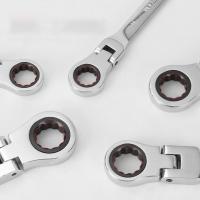 Llave de trinquete de apariencia compacta, diseño plegable, llave de trinquete de Material metálico, 4 colores disponibles, giratoria de 180 grados - details 2