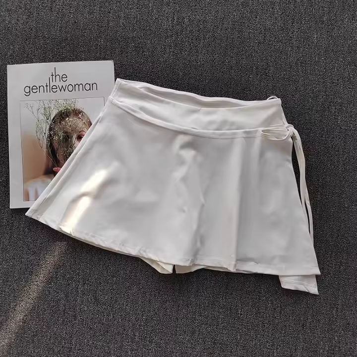 Falda Deportiva de Nylon para Mujer Pantalones Cortos de Yoga y Gimnasio con Bolsillos secado Rápido Ropa Deportiva para Entrenamiento - 1