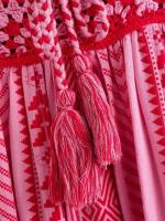 Vestido wy sin mangas de verano para mujer, vestidos de fiesta bohemios con estampado geométrico de ganchillo y borlas A-e para vacaciones, ropa de calle de playa - details 5