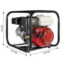 Bomba de Agua de Motor de Gasolina de 6.5HP Renderimiento Estable, Duradero, Práctico para Riegue y Piscina Material de Aluminio, Hierro, Plástico - details 9