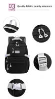 Mochila escolar para chicas adolescentes, morral sencillo de color sólido para mujer, morral escolar juvenil - details 13