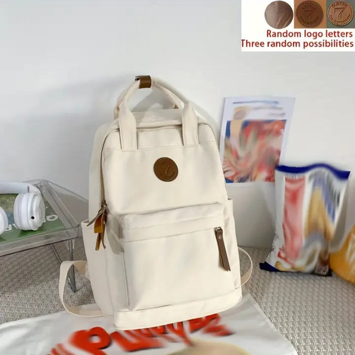 Mochila Vintage Con Cremallera, Mochila De Gran Capacidad, Versátil Para Almacenamiento De Viaje - 1