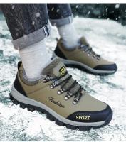 Zapatos de Senderismo Invierno para Hombres Botas Cálidas Exteriores para Acampar Antichoque Zapatillas de Escalada con Cordones - details 19