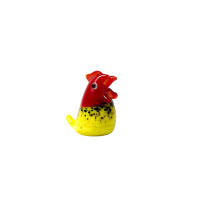 Cuentas de Vidrio de Gallo Adorno de Escritorio Colorido Estatua de Gallina Pequeña - details 5