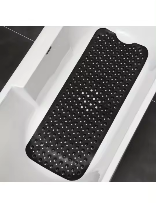 1Pc alfombra de ducha antideslizante alfombra de bañera con orificios de drenaje y ventosas lavable a máquina hogar baño ducha alfombra baño - 1