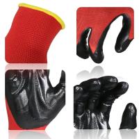 Guantes de Trabajo de Nylon Premium Coated de Nitrilo Agarre Excellente para Constructores - details 14