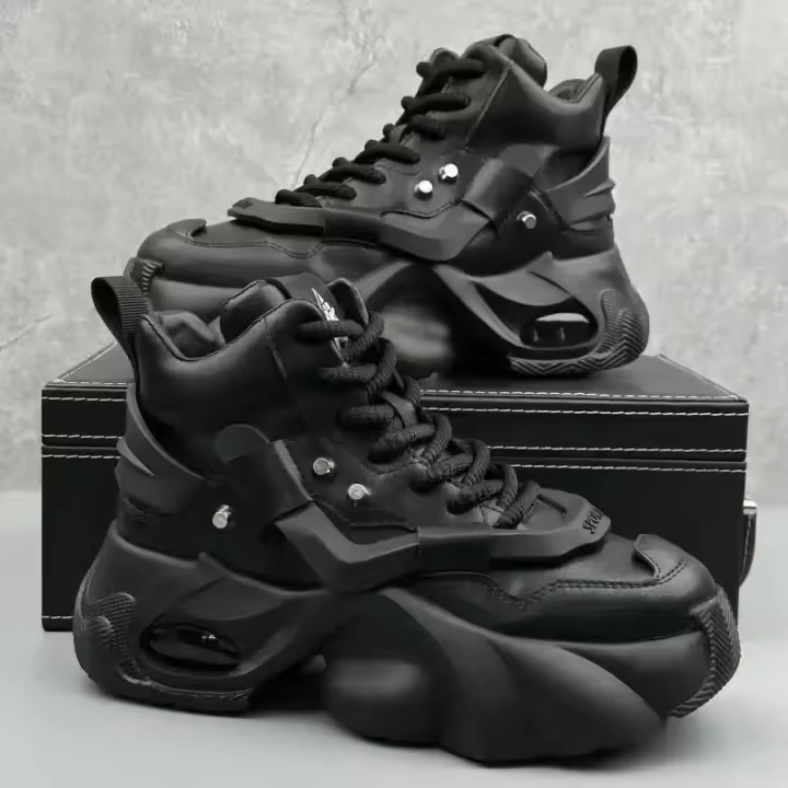 Zapatillas de Hombre de Lujo Informales Botas de Plataforma Cómodas y Transpirables con Aumento de Altura - 1