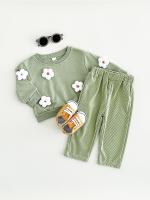 Conjunto de dos piezas de suéter con parche de nube para niños y niñas recién nacidos versión coreana de pantalones casuales de manga larga de otoño para bebés - details 17