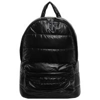 Mochila de plumón liso, mochila acolchada de gran capacidad, mochila escolar para estudiantes adolescentes, mochila multibolsillo, mochila versátil de algodón acolchada - details 9