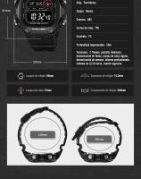 SKMEI-reloj deportivo para hombre, cronómetro con luz trasera, cuenta atrás, resistente al agua, 5bar, alarma - details 24